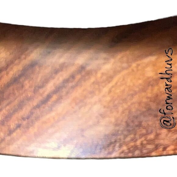 Handcrafted Wooden Bangle Bracelet – Natural Bohemian Style – 7.5” - Picture 5 of 7